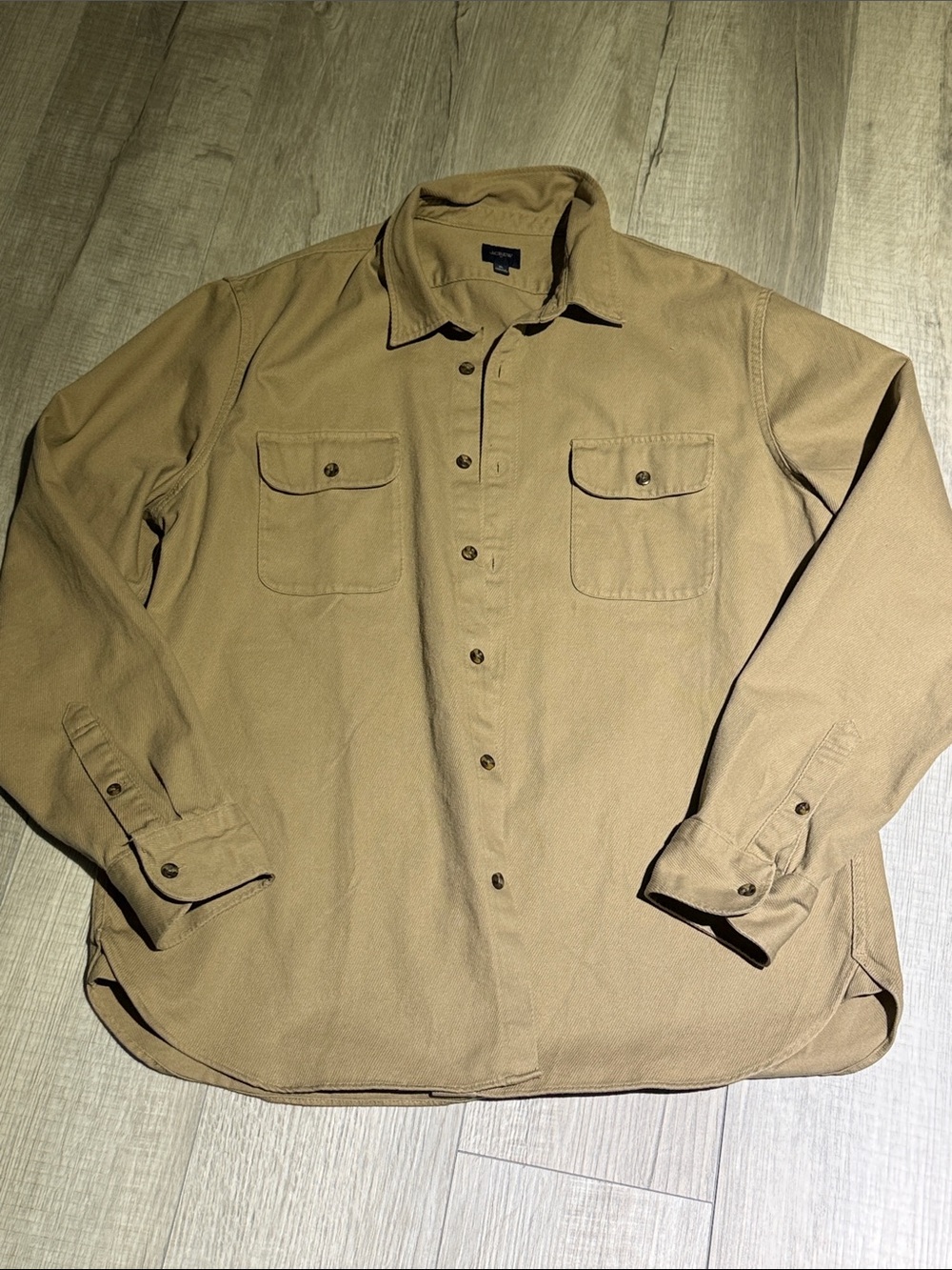 J. Crew Factory Tan Lightweight Shirt Jacket